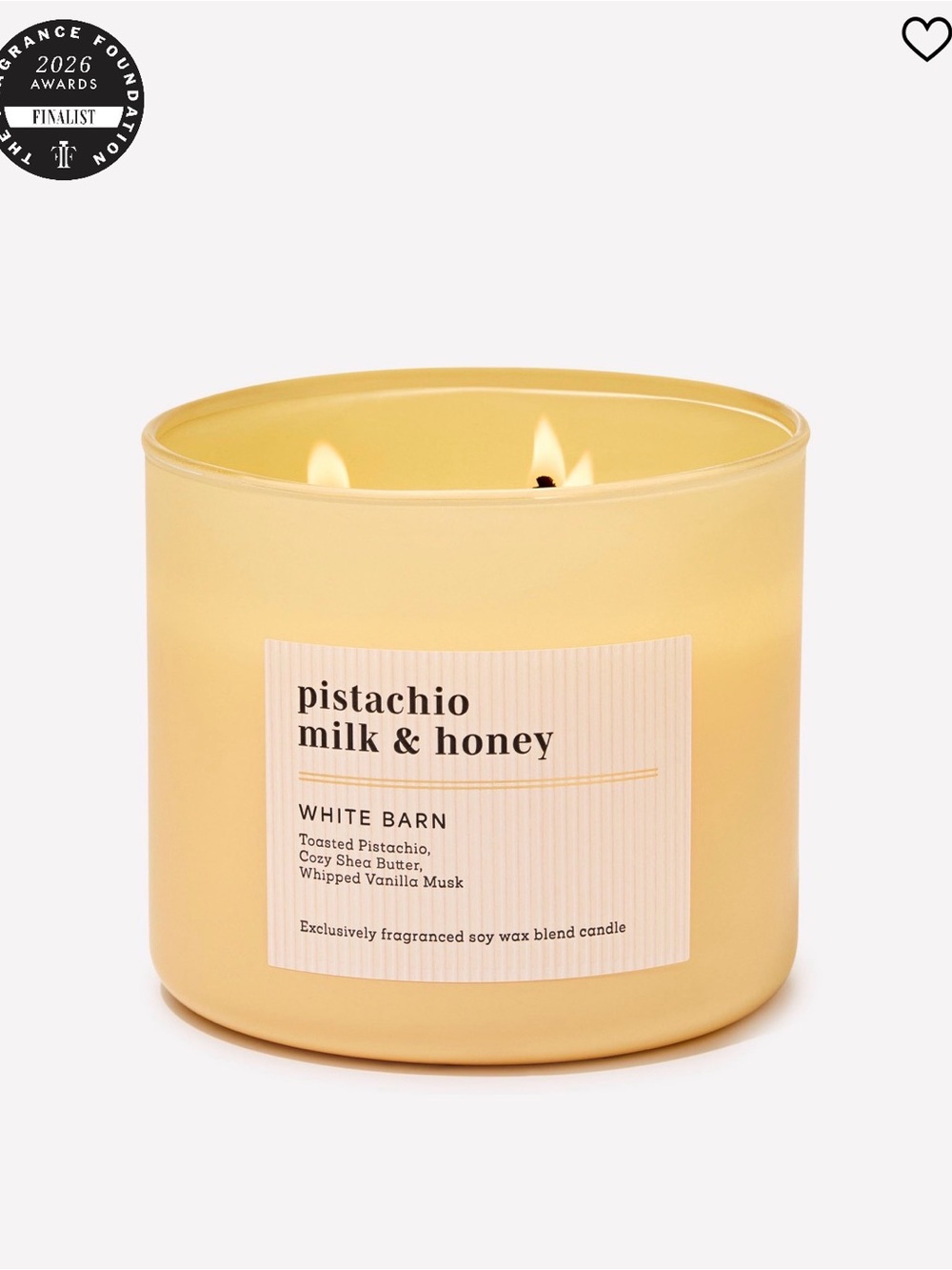 BNIB Bath and Bodyworks Pistachio Milk & Honey 14.5oz Candle